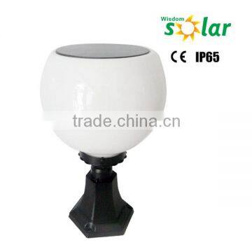 Nice crystal ball solar garden light solar pillar light (JR-2012B)