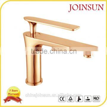 Unique Design Rose Gold Brass Basin Faucets