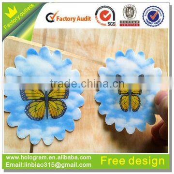 wrap design laser cut 3D butterfly card in dongguan