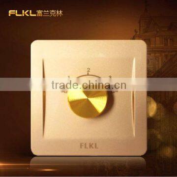 Champagne gold ceiling fan speed control rotary switch