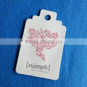 paper printed hang tags for garment fashion labels