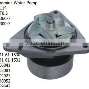 Water pump For comminss 6741-61-1530 6741-61-1531 3966841 3802081 3804927