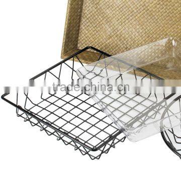 Black Metal Square Wire Basket YC008