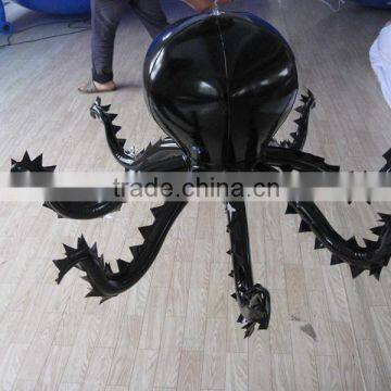 Black inflatable animals octopus replica toys for promotions