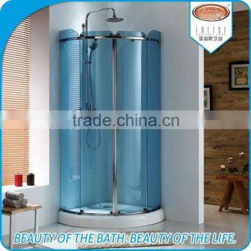 Elegant 6mm tempered glass bathroom shower cabinet for hotel