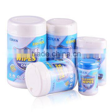 barrel wet wipes 30/50/88/100pcs non-woven cloth computer screen cleaning wet wipes