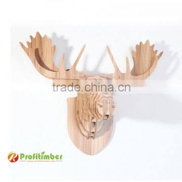 Animal Shape Wood Art Craft for Wall Hanging Home Decoration photo-4