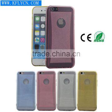 Luxury Soft TPU Case glitter inlay phone case for iphone 6