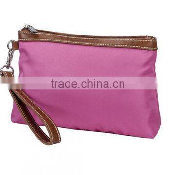 Promotional With Nice Design Leather Cosmetic Bag/makeup bag/Toiletry Bag with handle