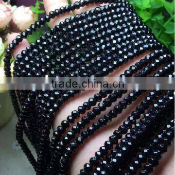 4*3mm natural rondelle facted spinel loose smooth beads