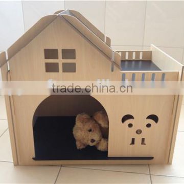 2015 QQAimigou pet cute dog houses cheap large wooden dog house