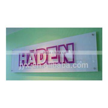 high quality white acrylic indicator lighting with red letters