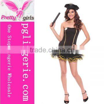 High quality halloween fancy dress sexy police girl uniform