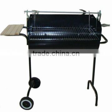 Outdoor camping smokeless Porcelain Enameled BBQ grill