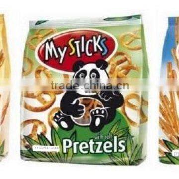 Sticks with Salt, Pretzels with Salt, Spiral sticks with salt - 250 g. Private Label Available. Made in EU.