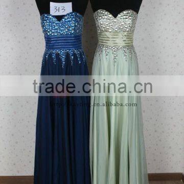 Beautiful Simple Guangzhou Turquoise Wedding Dress Imported From China photo-4