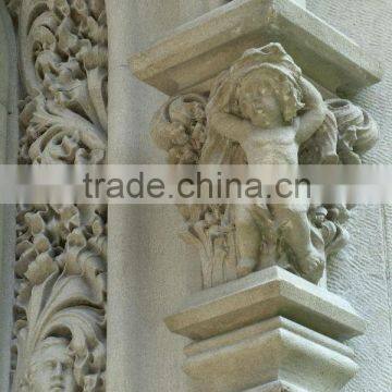 solid sand stone hand carved beautiful antique home decoration,wall bracket and sculpture