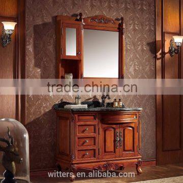 American style solid wood waterproof bathroom furniture WTS1611