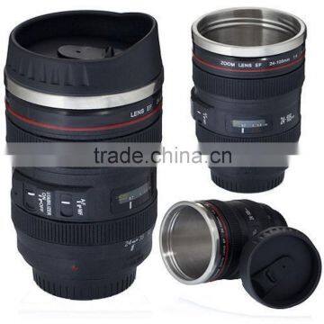 Looks Like Camera Lens 24-105mm Thermos Stainless Steel Travel Coffee Cup Mug for Coffee or Tea