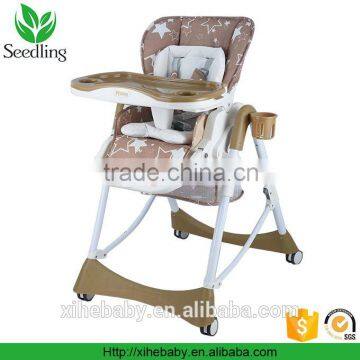 multi-function high chair, 3 in 1 foldable baby high chair feeding chair factory direct