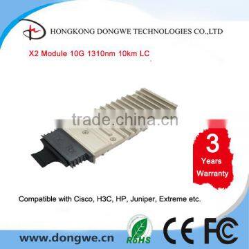 Optic X2 Module Transceiver, 10G, 1310nm, 10km, LC, Compatible with Cisco, HP, H3C etc