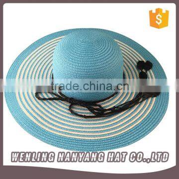 Custom Brand Beach Paper Sombrero Big Wide Brim Straw Hat