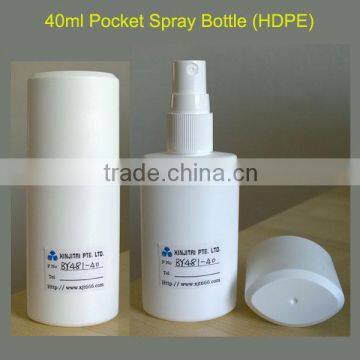 Flat Oval Pocket Portable Plastic Spray Bottle 40ml