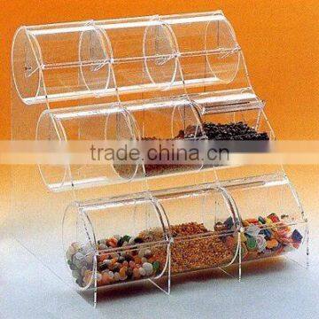 Acrylic Bulk Food Bin, acrylic candy bin, acrylic bulk food container