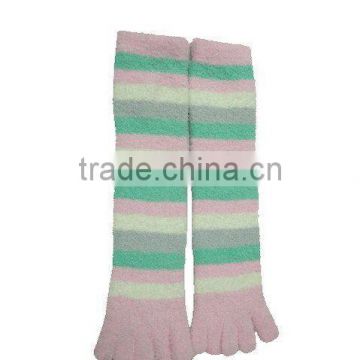 Women's feather yarn toe socks