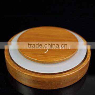 Top Quality Borosilicate Glass Jar With Wood Lid photo-2