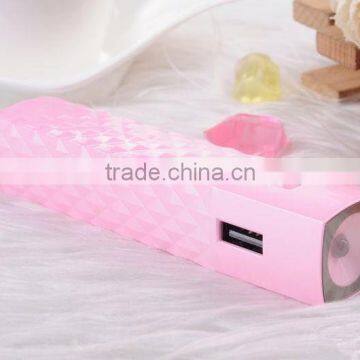 Best quality Cute Colorful Portable 18650 battery pack power bank 2200 2600 2800 3000mah