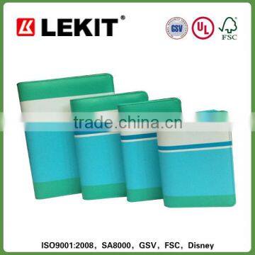 High Quality Leather Loose Leaf Notebook With Silk-screening Design