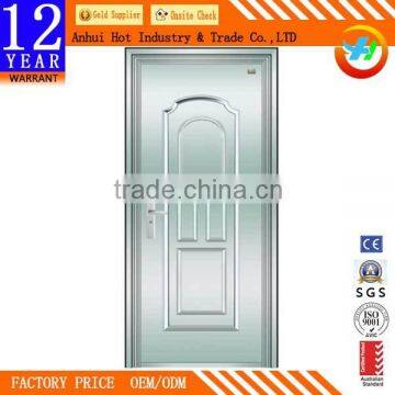 Thermal Transfer Door Patterns High Quality Fireproof Stainless Steel Door With Iron Door Handle Fashion Metal Door