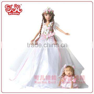 Collectible fashion plastic bride doll for collction gift