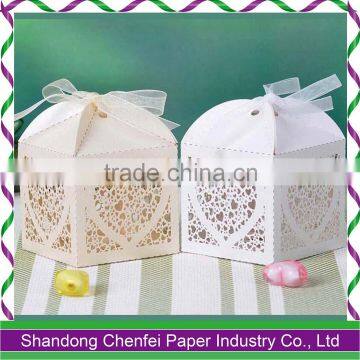 2016 Wedding Favors White Laser Cut Candy Box for Sale photo-4