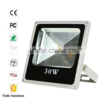 oval shape black frame 30w high power led flood light