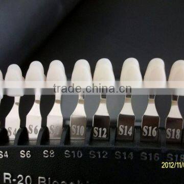 Professional Teeth Whitening Shade Guide with 20 colors and black case