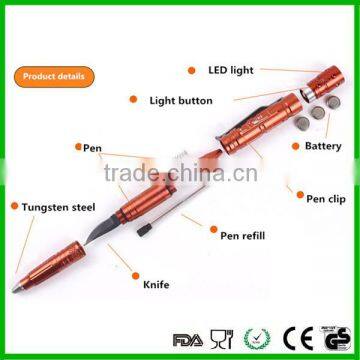 Military Tactical Pen Glass Breaking Pen