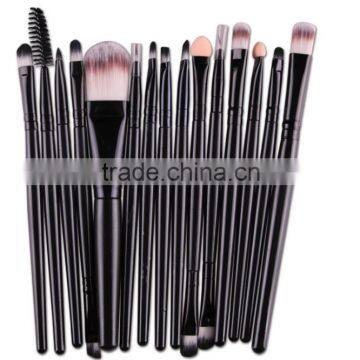 Plastic Tube Human Hair Makeup Brush Sets 15 Pieces With Multi Colors for Choice photo-3