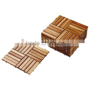 Wood decking tiles/Interlocking outdoor decking tiles/Garden wood deck tiles