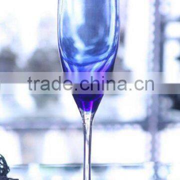 blue champagne glass