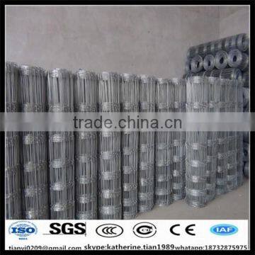 top and bottom wire 2.5mm field fence with low price galvanzied cheap heavy duty field fence cattle fence and hinge joint field