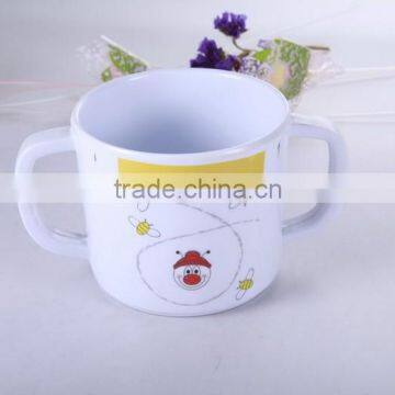 Food Grade Light Weight Melamine White Mug With Handle for Kids