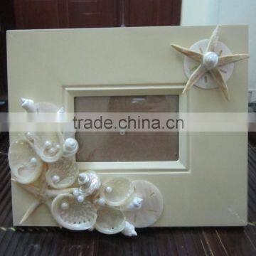 Hot new flowers seashell blooming on the surface of photo frame, high quality with low price