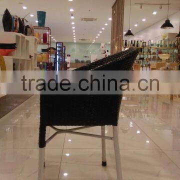 Vietnam high quality plastic rattan chair/Outdoor plastic rattan chair/Restaurant chair with modern design