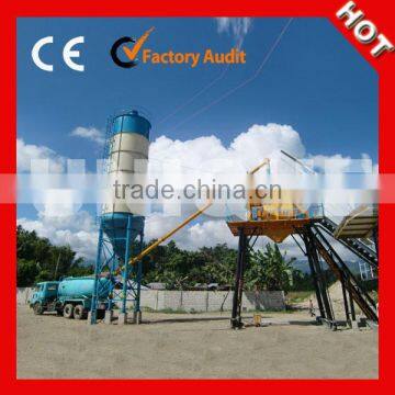Good service high efficiency HZS25 skip hopper concrete batching plant