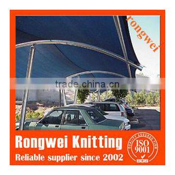 HDPE rust shade sail for car parking