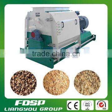 Wood hammer mill 1-2tph biomass grinding equipment system with suction system