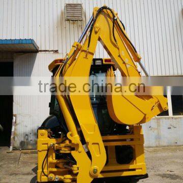4WD Multi Purpose Hydraulic Front 4 in 1 Bucket Backhoe Loader photo-5