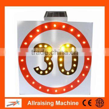 Solar Powered Speed Limit Led Traffic Warning Sign photo-2